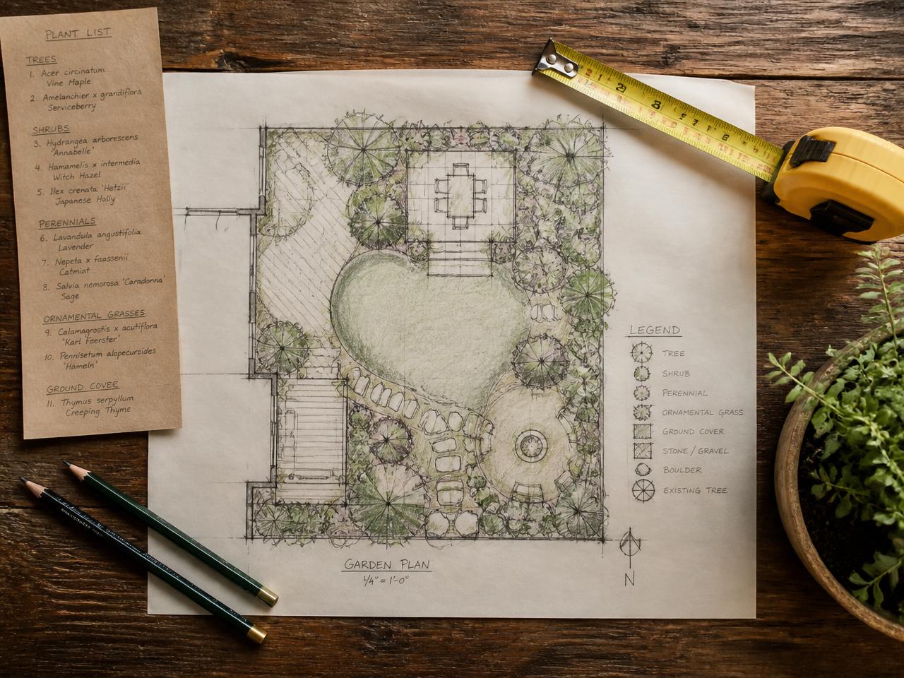Tuinontwerp door Hortus-Tibi